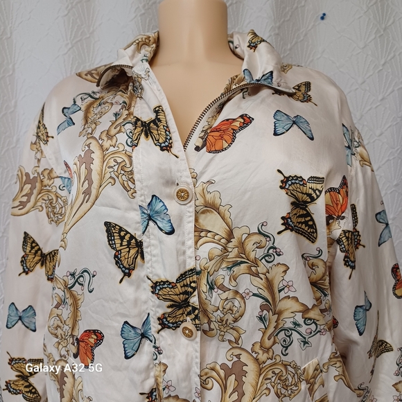Vintage Mureli Butterfly Print Women's Jacket Size M - Picture 6 of 14